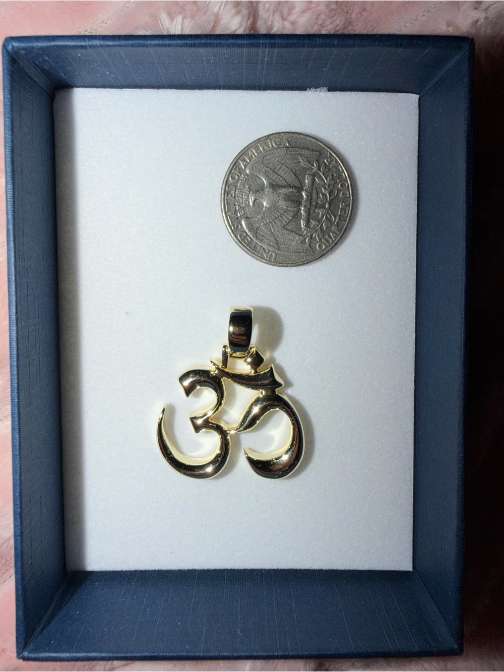 Gold Om Symbol Pendant